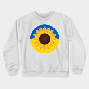 Sunflower For Ukraine - Ukraine Flag - Sunflower Seeds Crewneck Sweatshirt